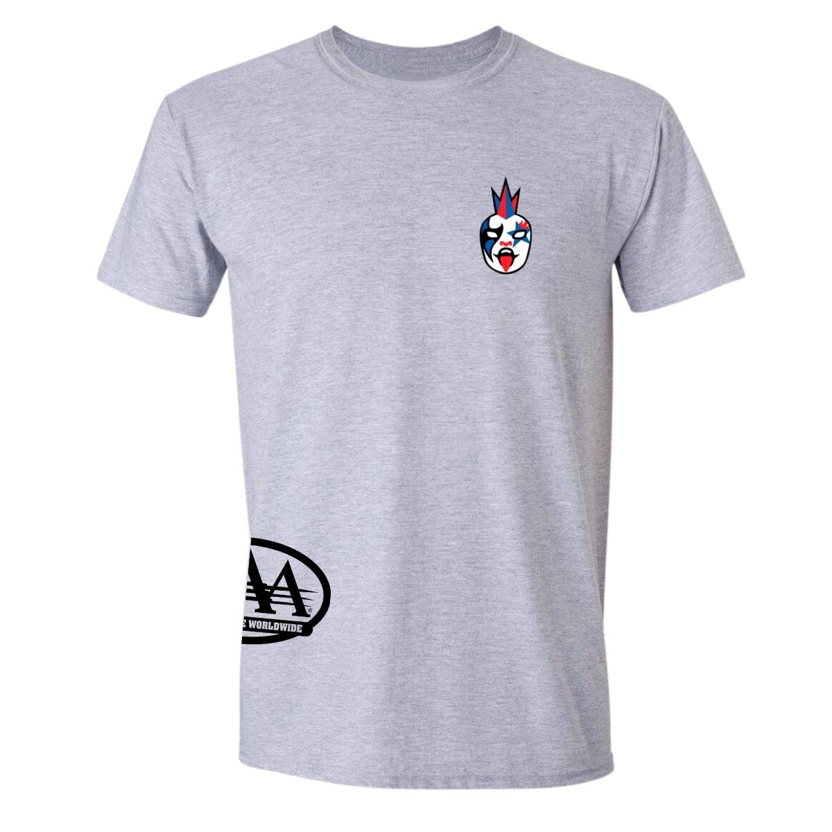 Playera Deportiva Hombre Lucha Libre AAA Psycho Clown Escudo