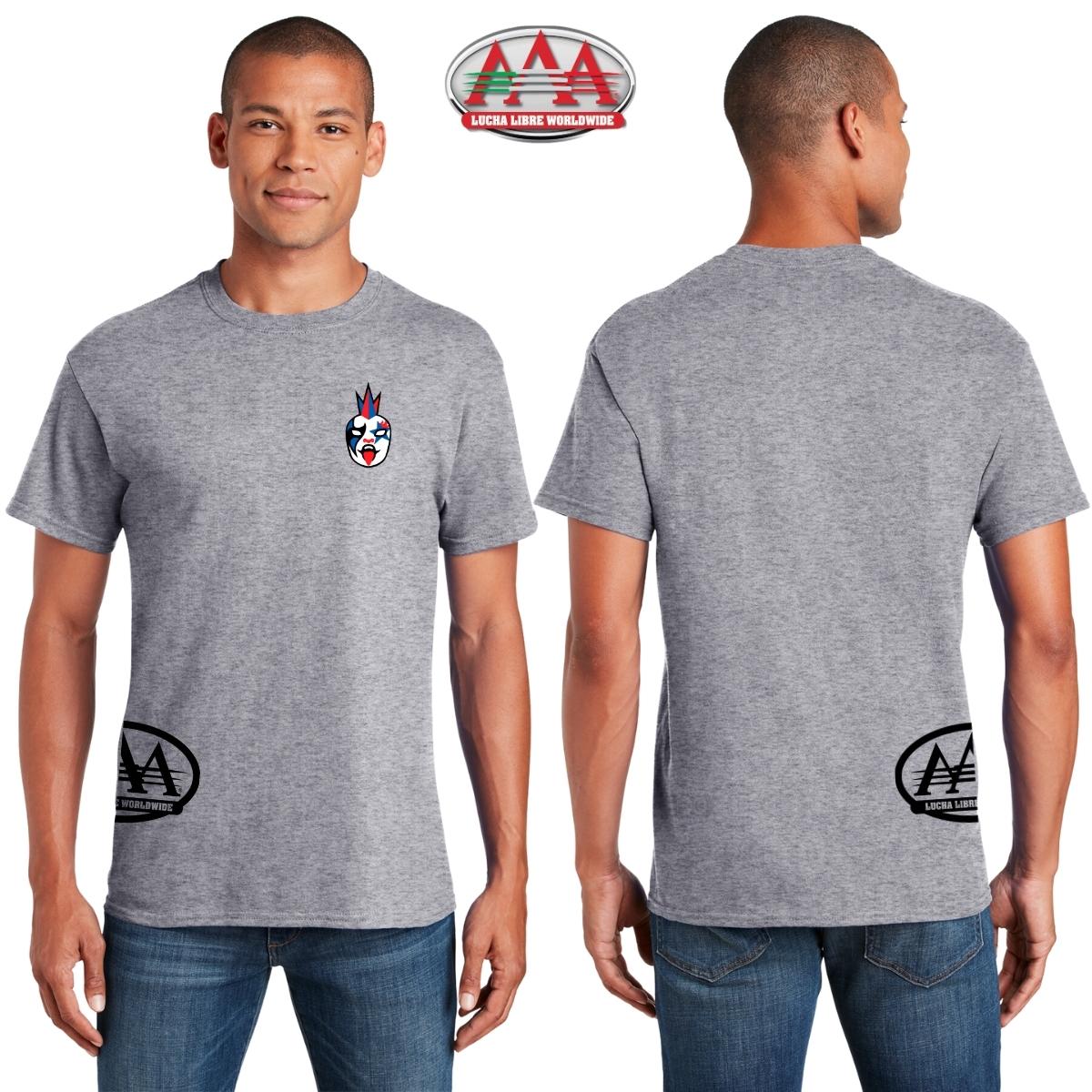 Playera Deportiva Hombre Lucha Libre AAA Psycho Clown Escudo