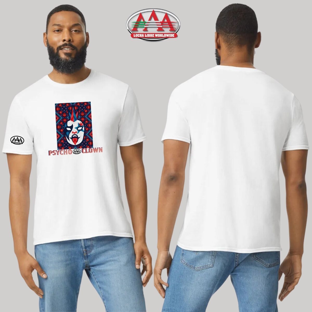 Playera Hombre Lucha Libre AAA Psycho Clown