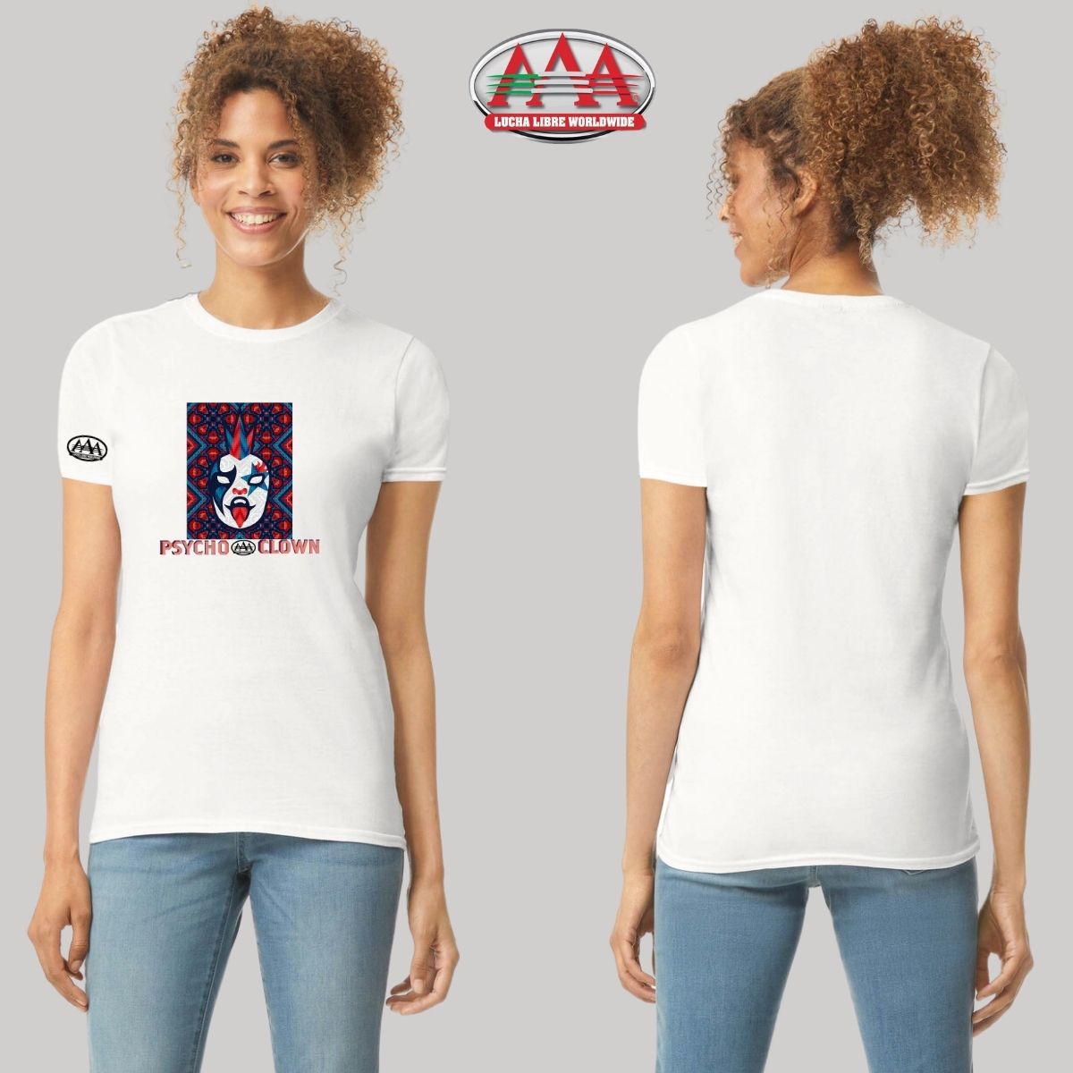 Playera Deportiva Mujer Lucha Libre AAA Psycho Clown