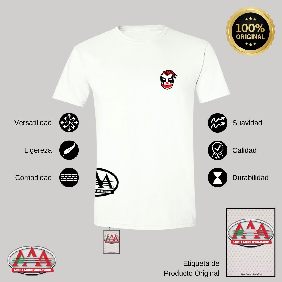 Playera Deportiva Hombre Lucha Libre AAA Pagano Escudo