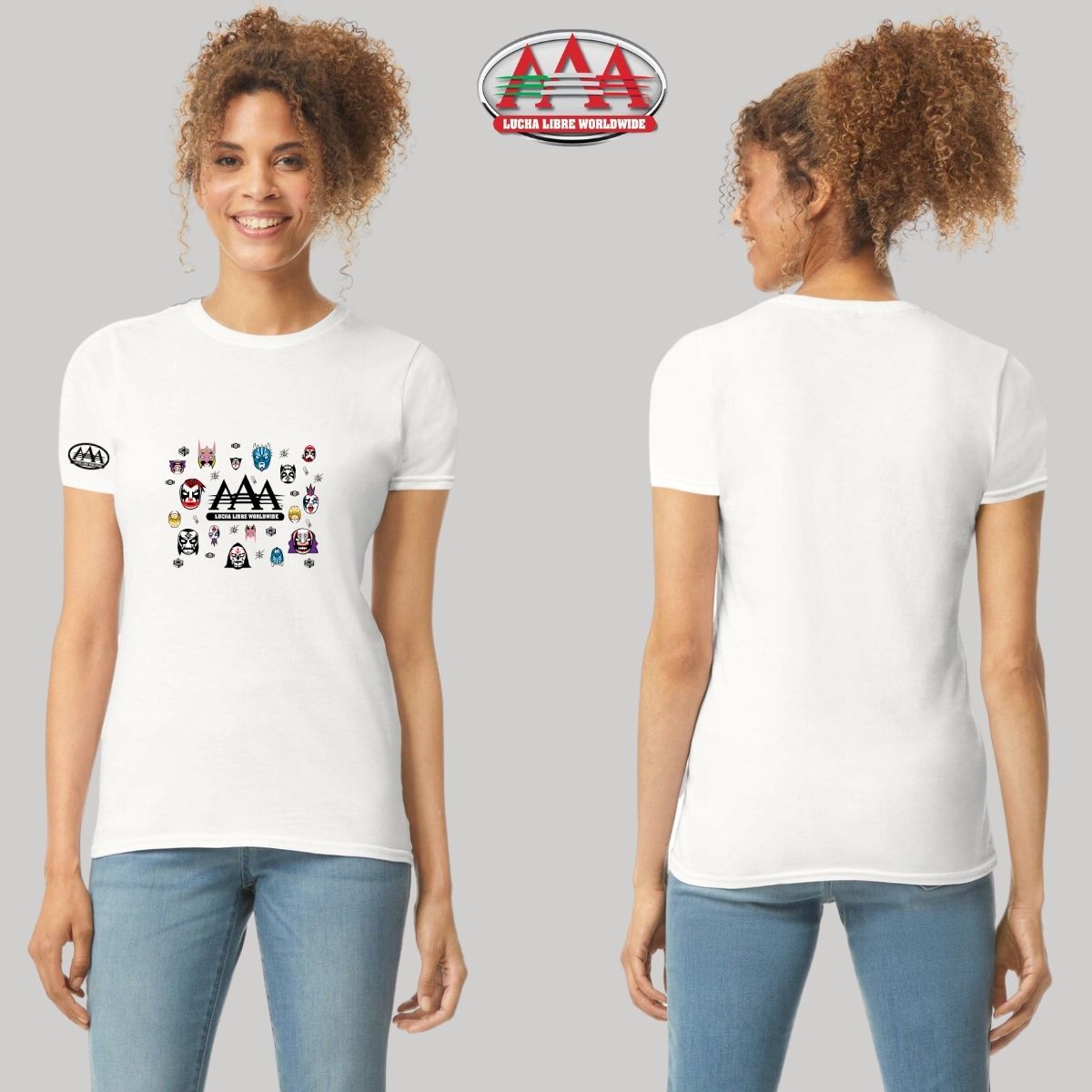 Playera Deportiva Mujer Lucha Libre AAA Mexicana Luchadores