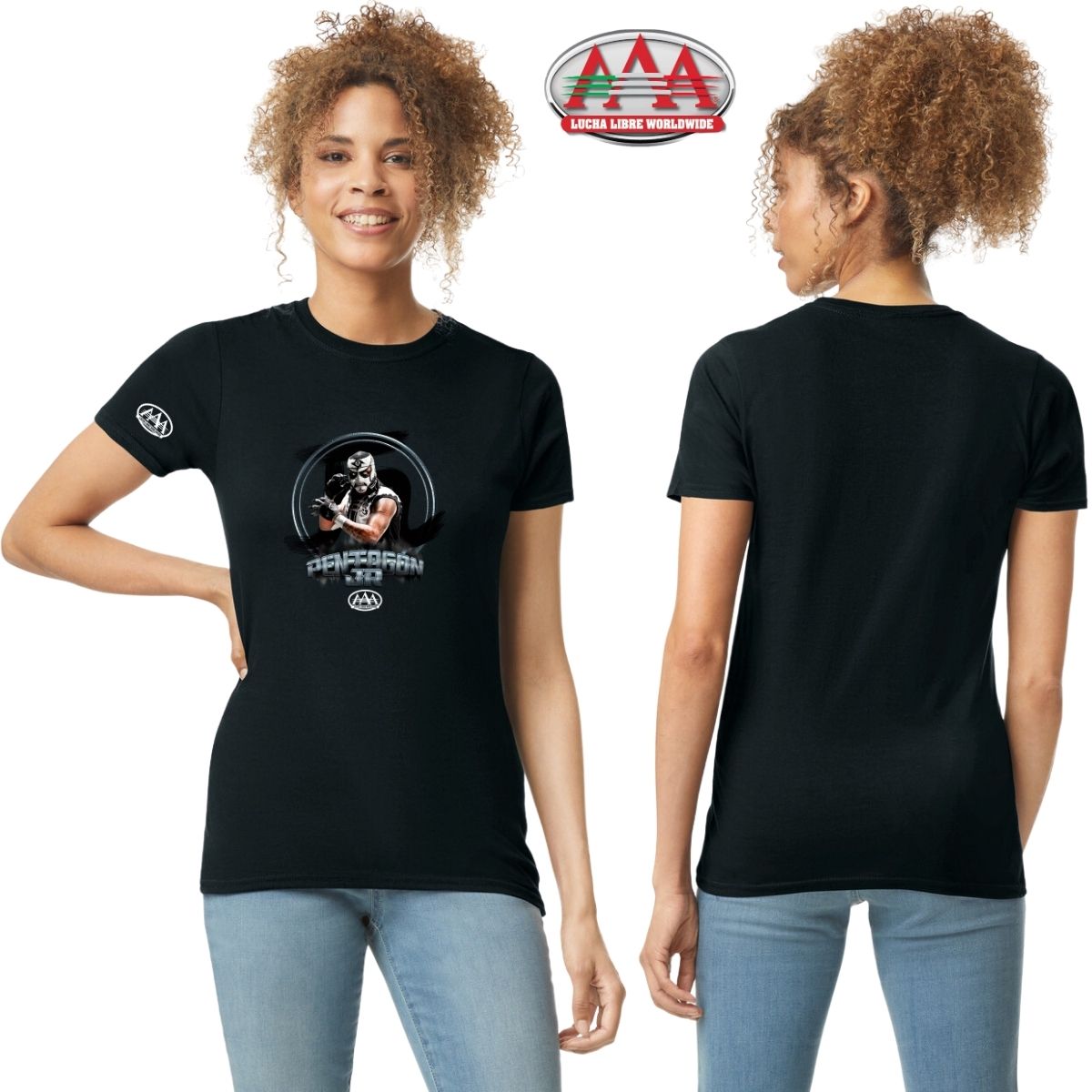 Jersey Playera Lucha Libre AAA Mujer Pentagón Jr