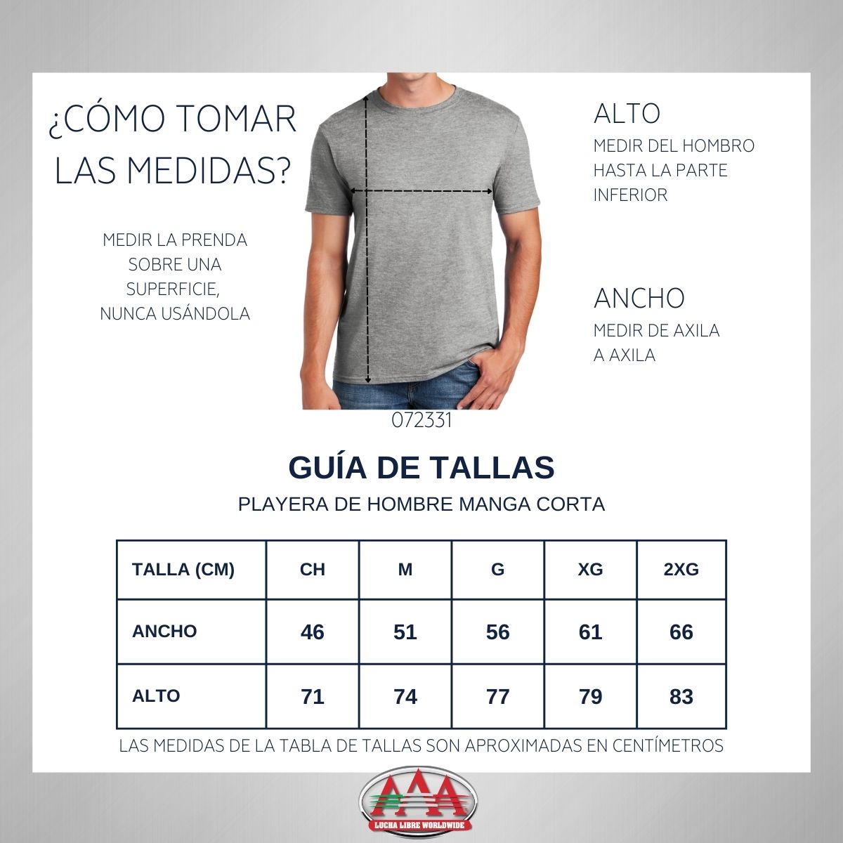 Playera Hombre Lucha Libre AAA Luchador La Parka Fosfo