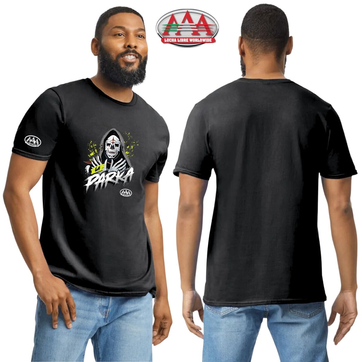 Playera Deportiva Hombre Lucha Libre AAA Luchador La Parka