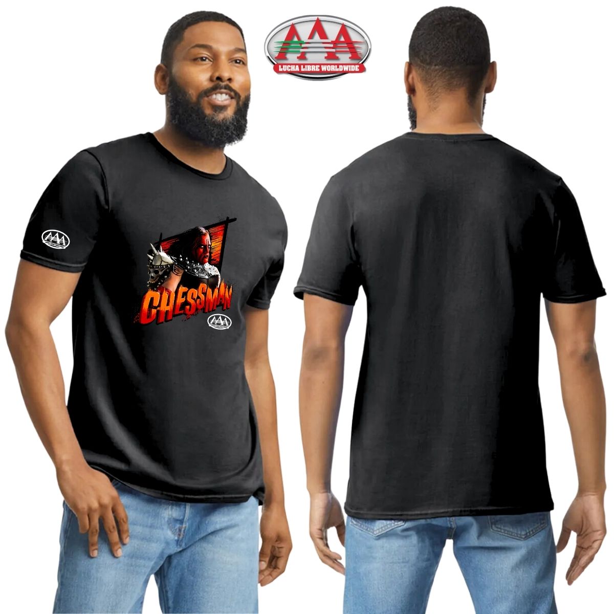 Playera Hombre Lucha Libre AAA Luchadores Chessman