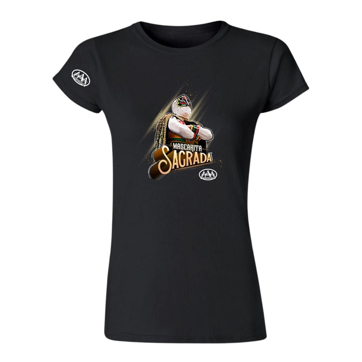 Playera Deportiva Mujer Lucha Libre AAA W Mascarita Sagrada