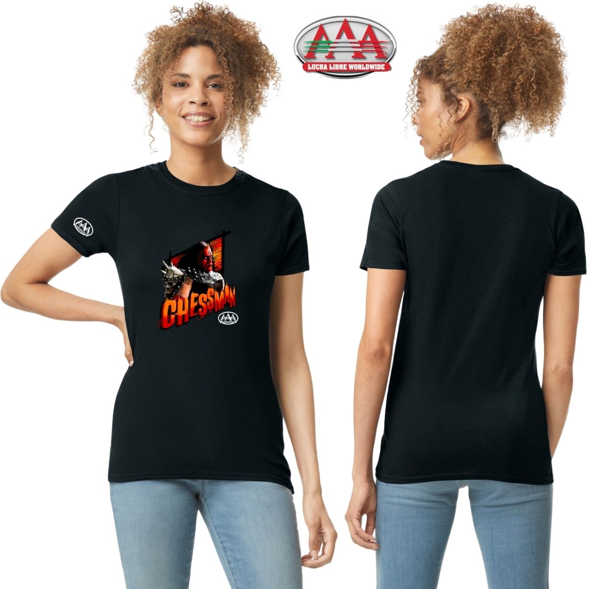 Playera Mujer Lucha Libre AAA Luchadores Chessman