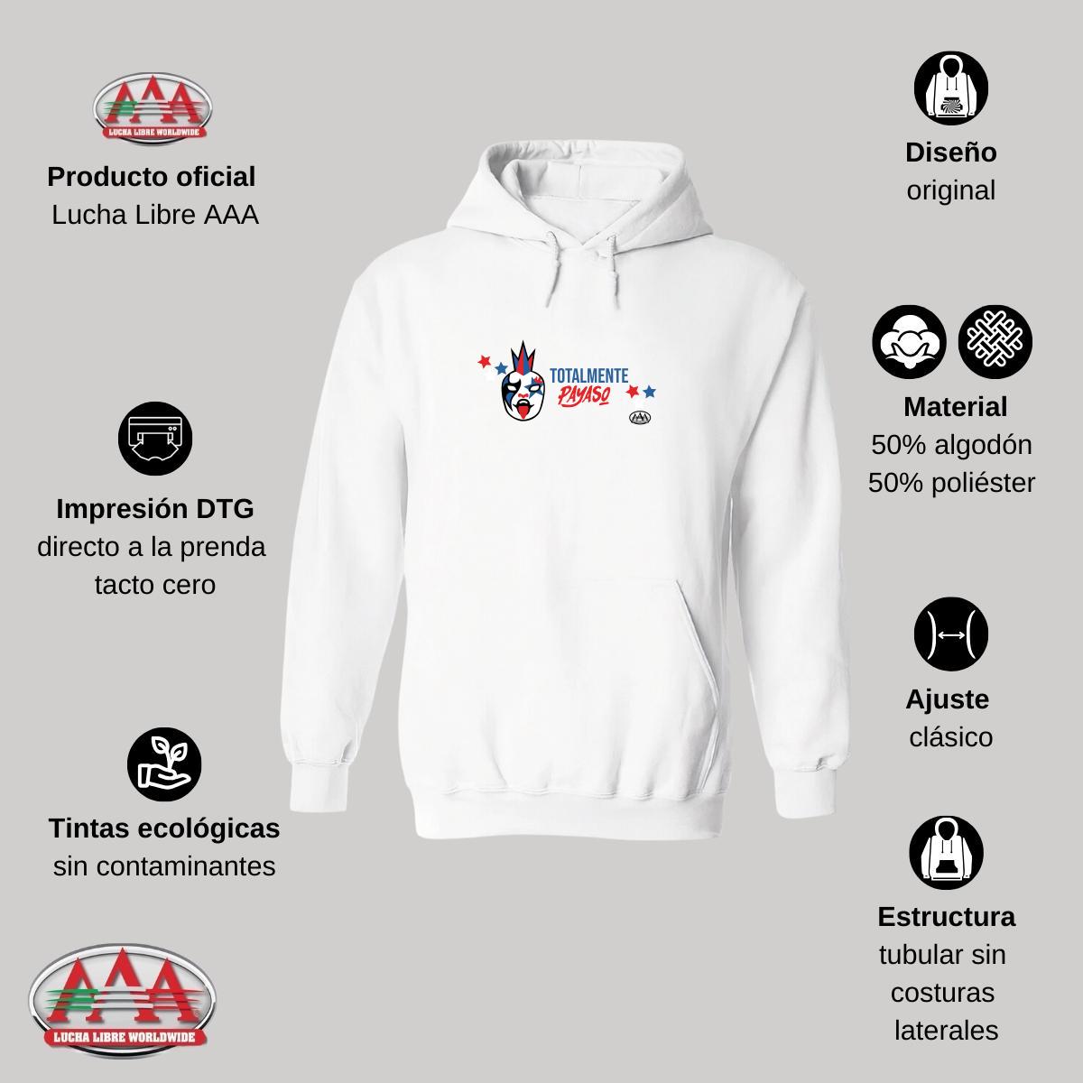 Sudadera Hombre Hoodies  Lucha Libre AAA Totalmente Psycho