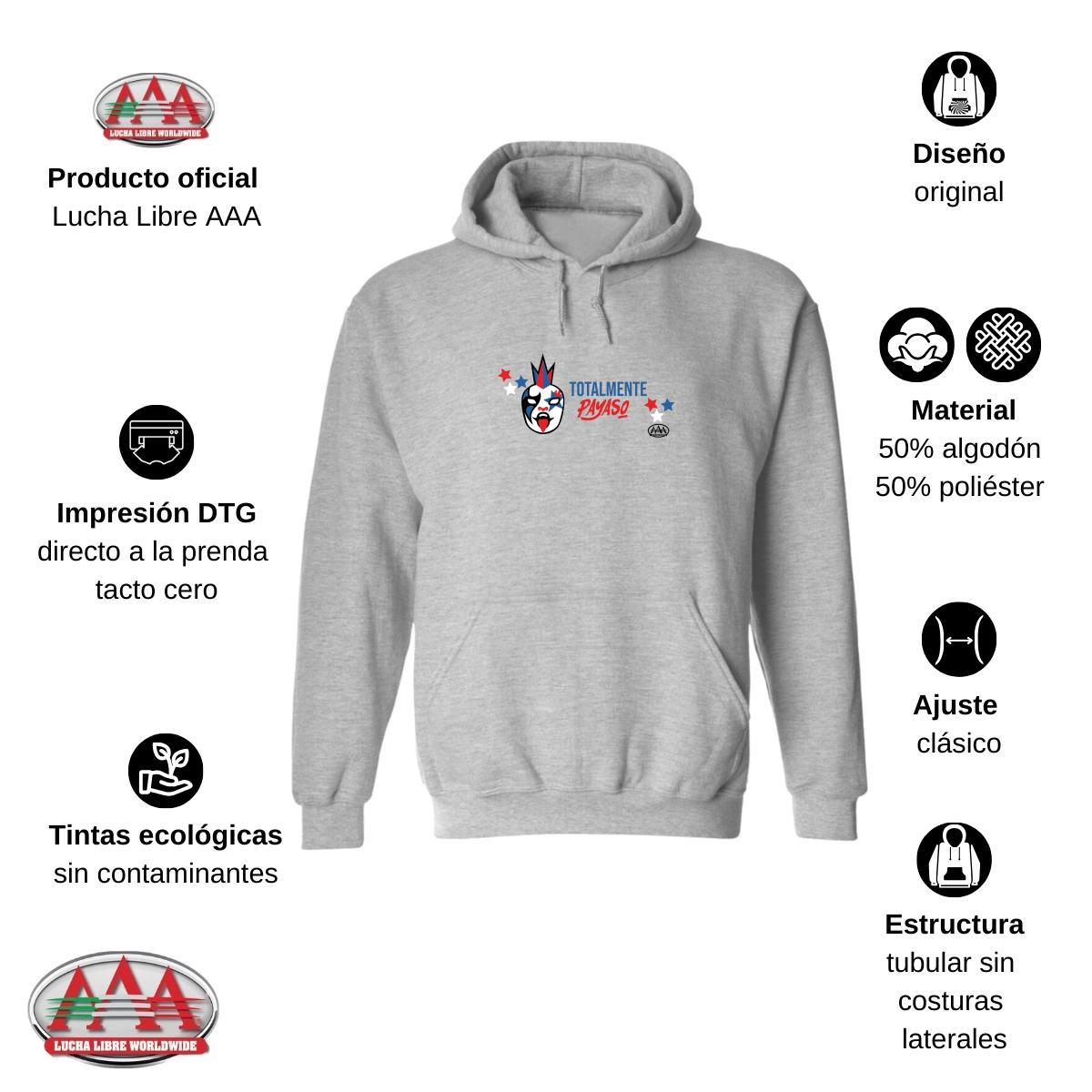 Sudadera Hombre Hoodies  Lucha Libre AAA Totalmente Psycho