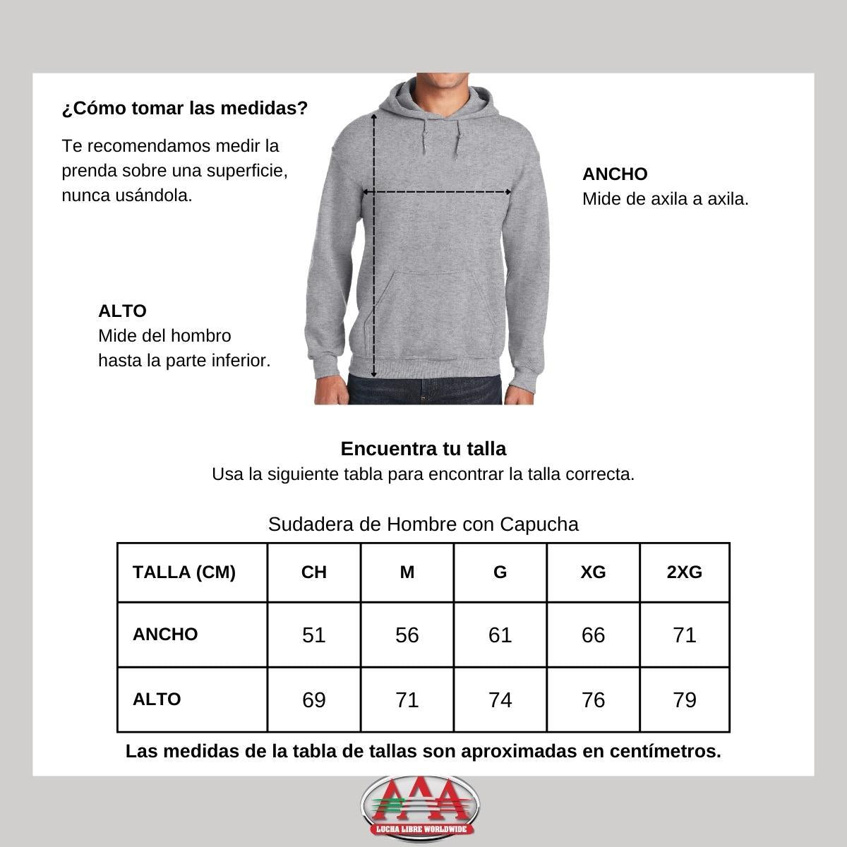 Sudadera Hombre Hoodies  Lucha Libre AAA Pentagón Jr