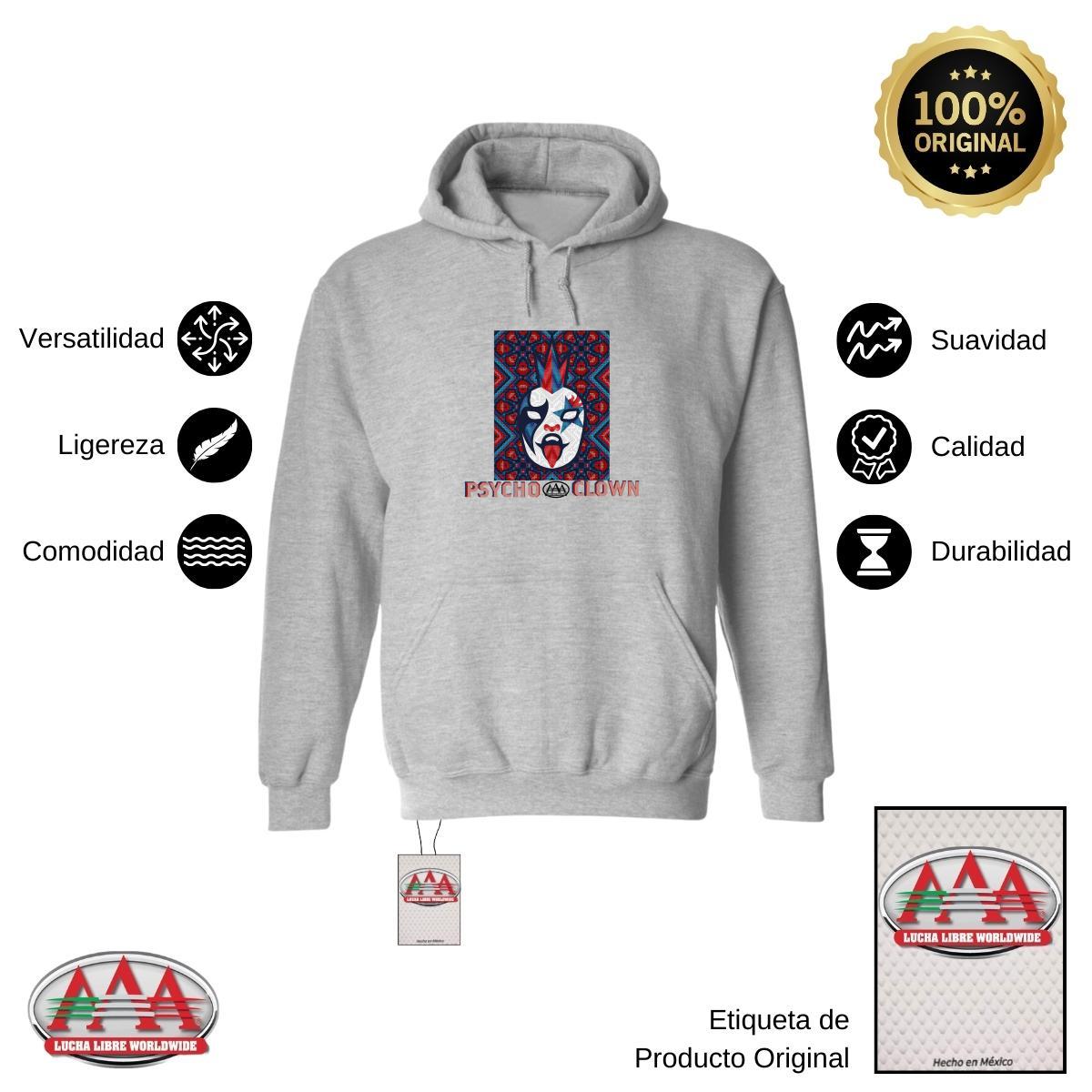 Sudadera Hombre Hoodies  Lucha Libre AAA Psycho Clown