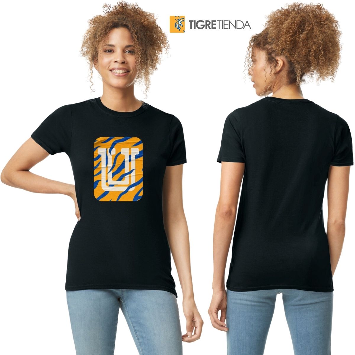 Playera Mujer Tigres UANL U Rayas