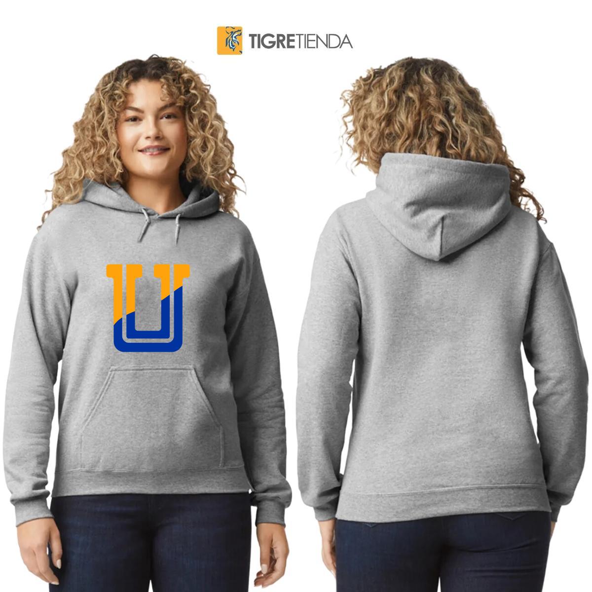 Sudadera Mujer Hoodie  Tigres UANL Bicolor