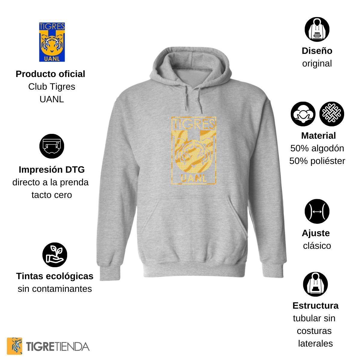 Sudadera Mujer Hoodie  Tigres UANL Escudo