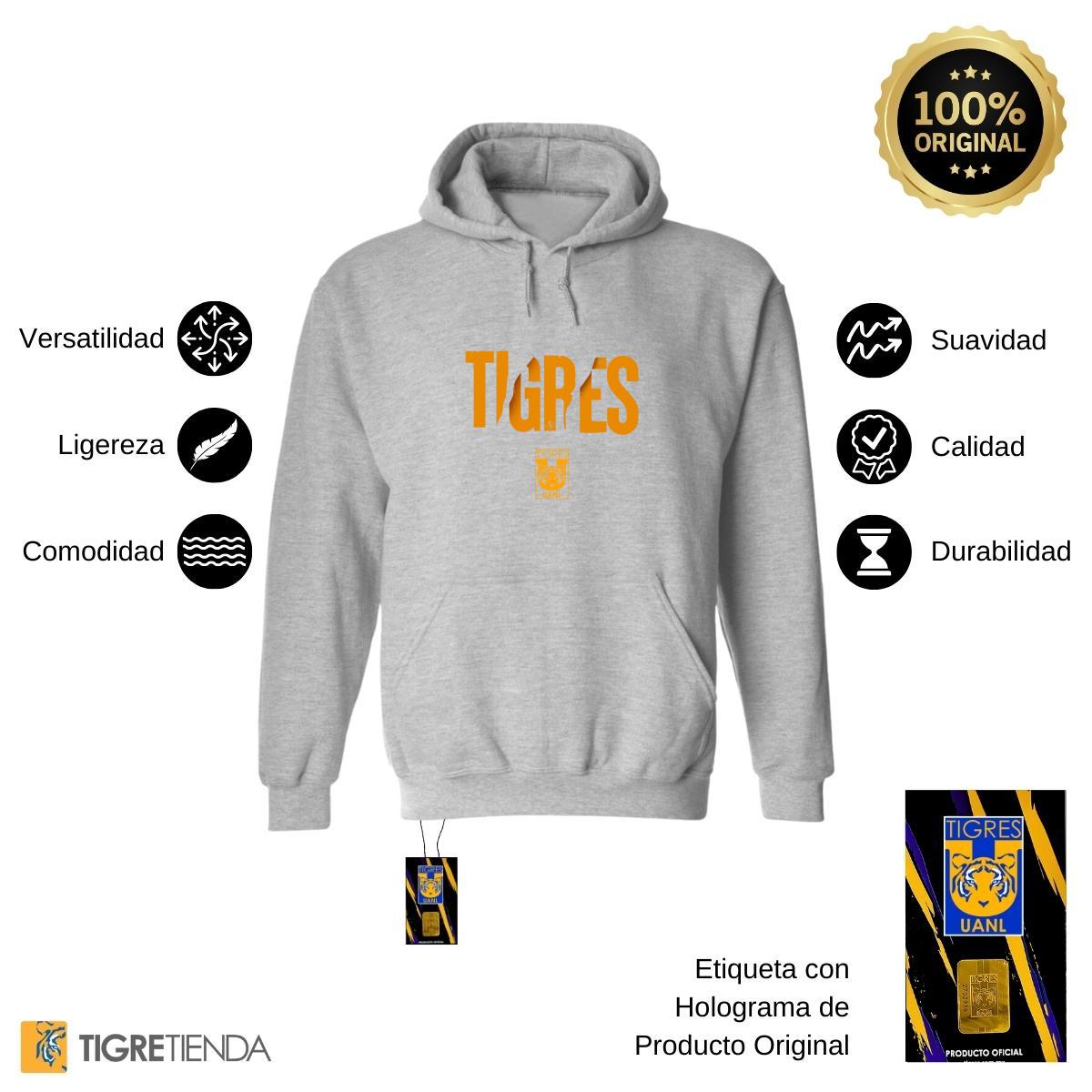 Sudadera Hombre Hoodies  Tigres UANL Escudo UANL