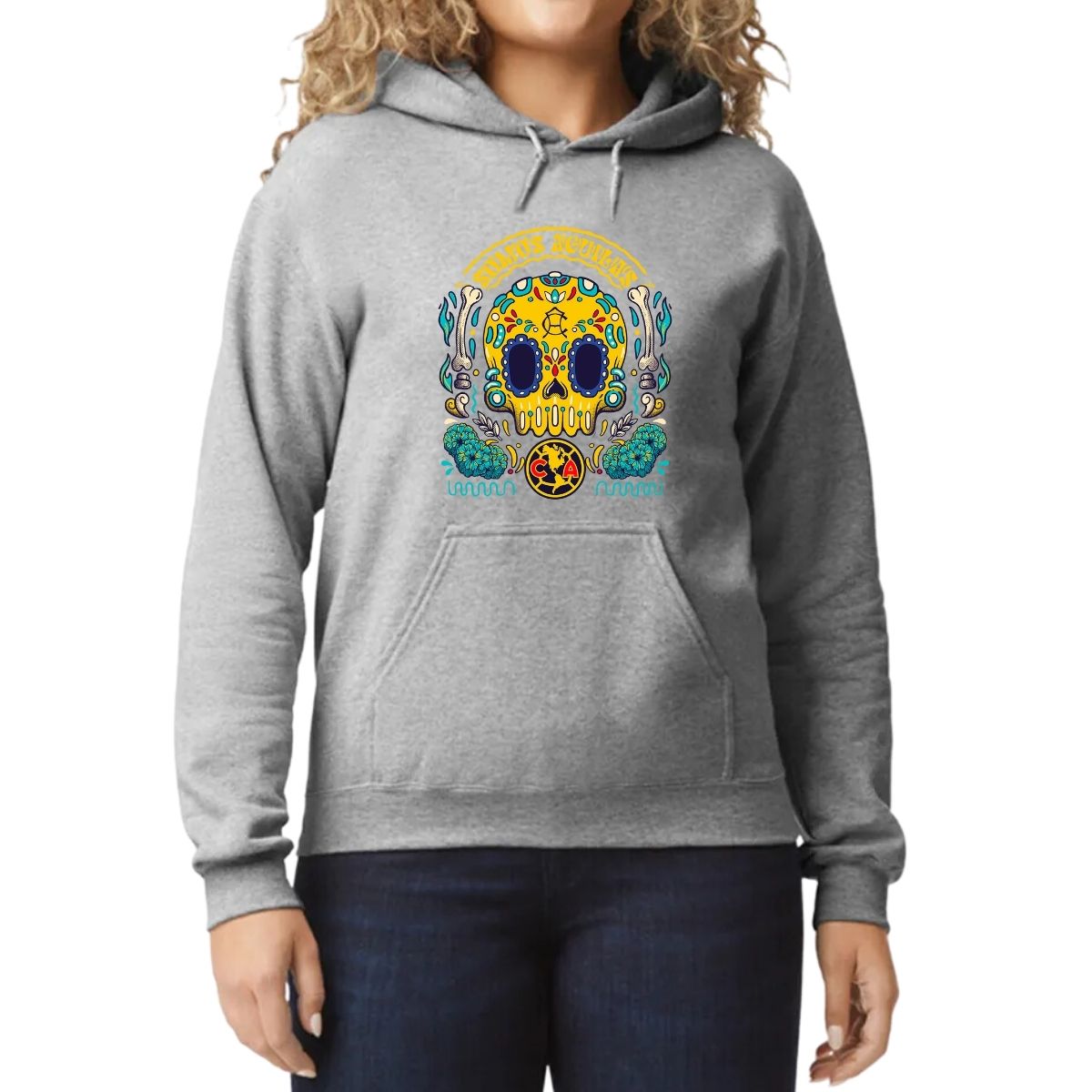 Sudadera Mujer Hoodie  América Día de Muertos