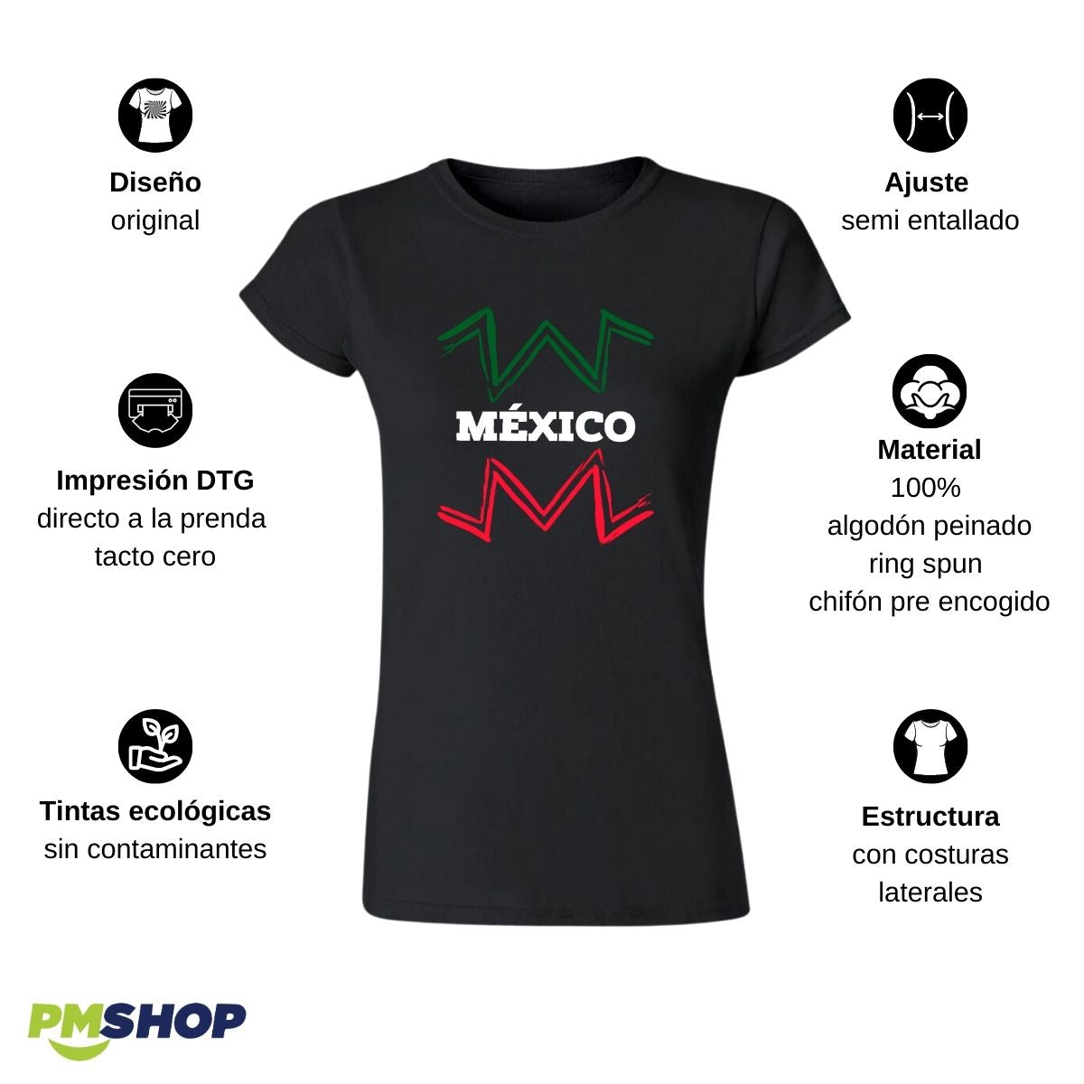 Playera Mujer México Selección Mexicana