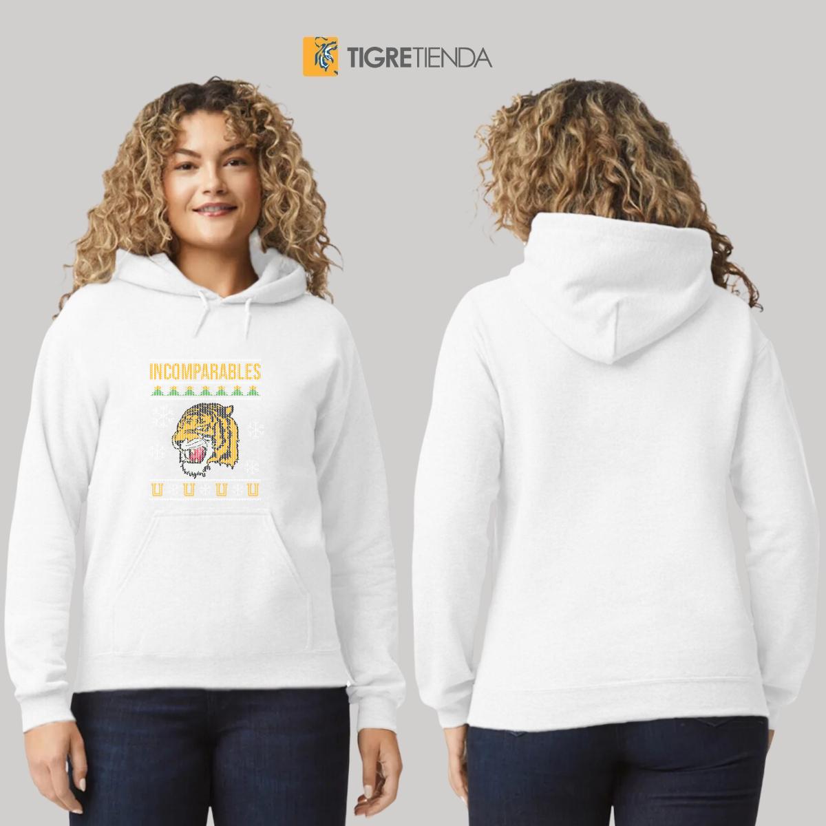 Sudadera Mujer Hoodie  Tigres UANL Incomparables Navideña