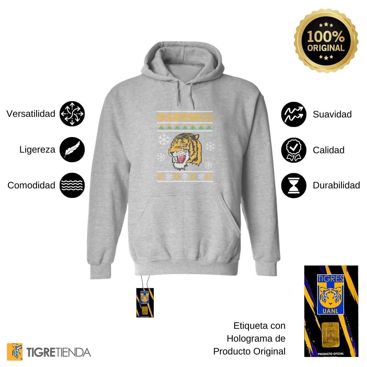 Sudadera Mujer Hoodie  Tigres UANL Incomparables Navideña