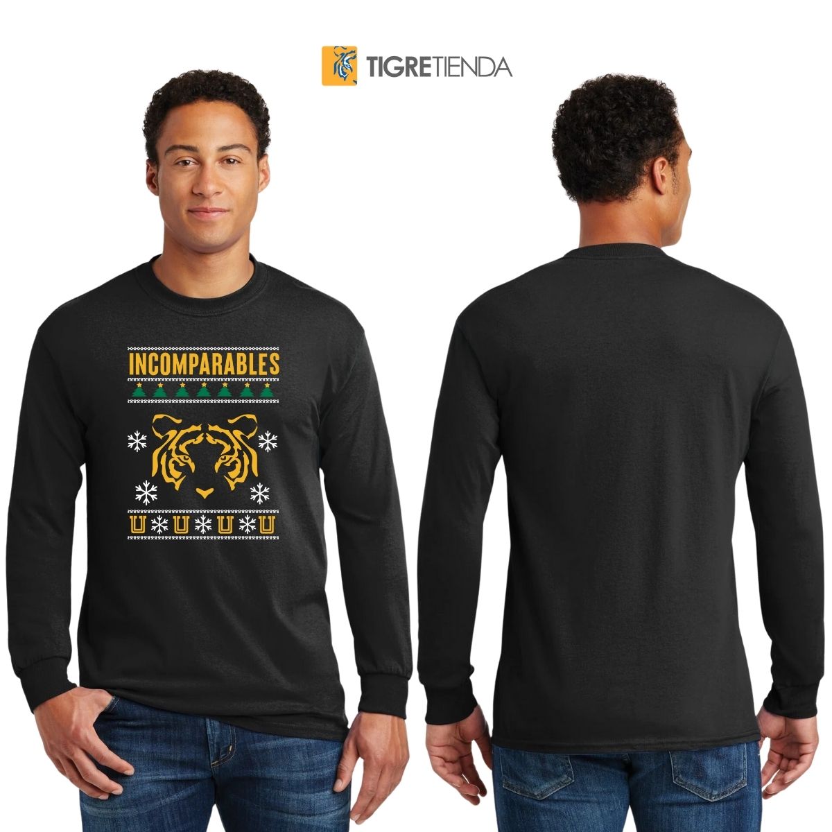 Playera Tigres UANL Hombre Manga Larga Navidad OD76990