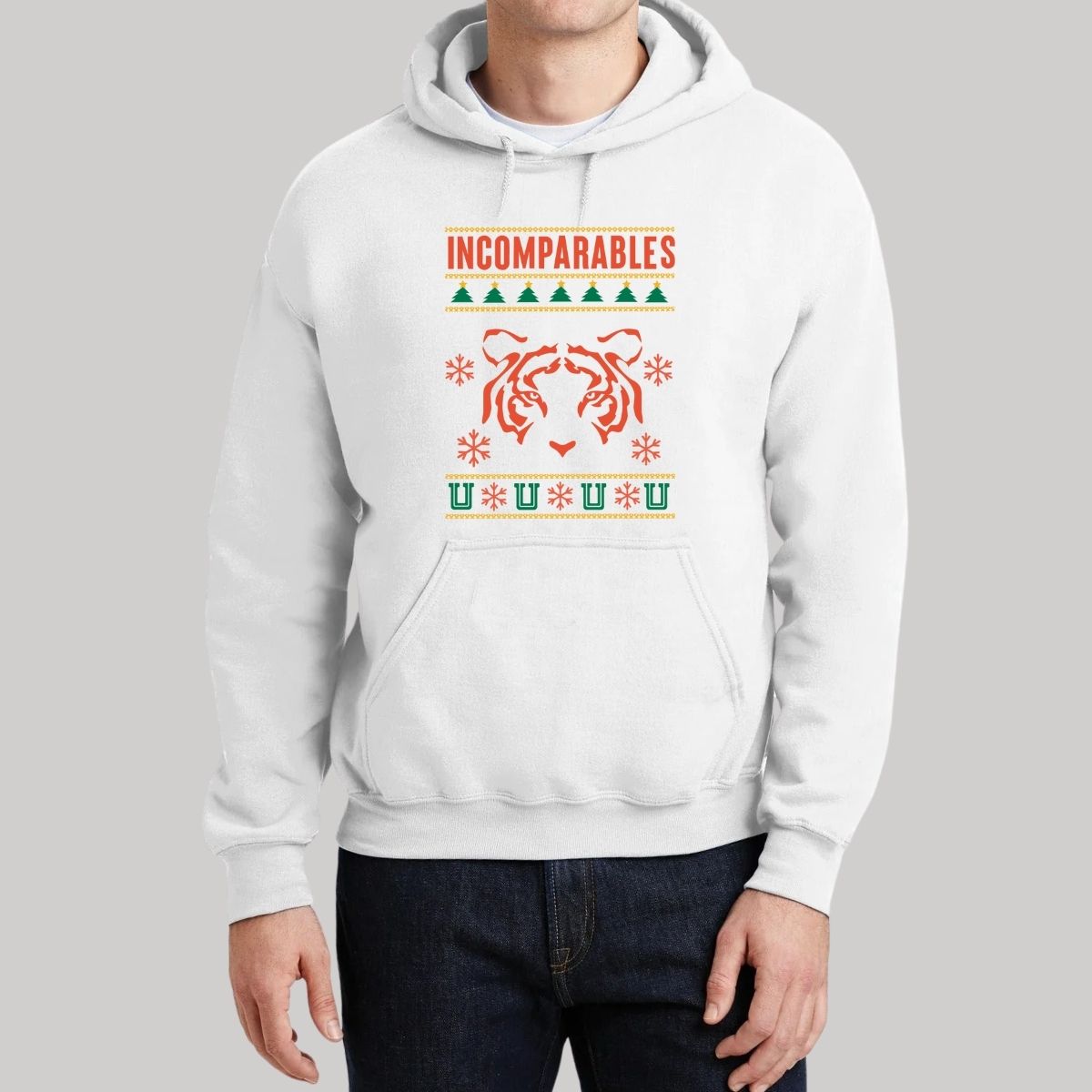 Sudadera Hombre Hoodies  Tigres UANL Navideña Incomparables