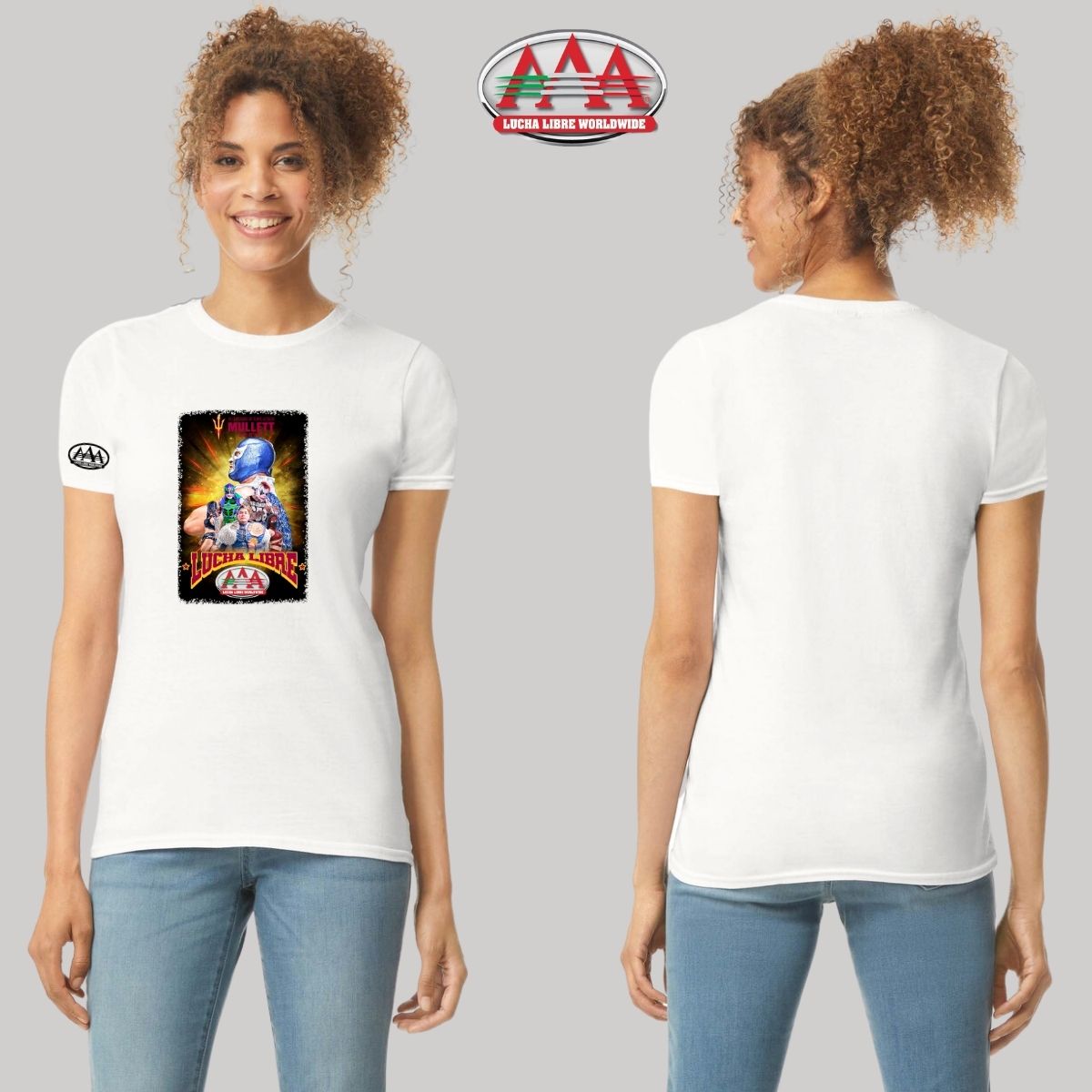 Playera Deportiva Mujer Lucha Libre AAA Mullett Arena Evento