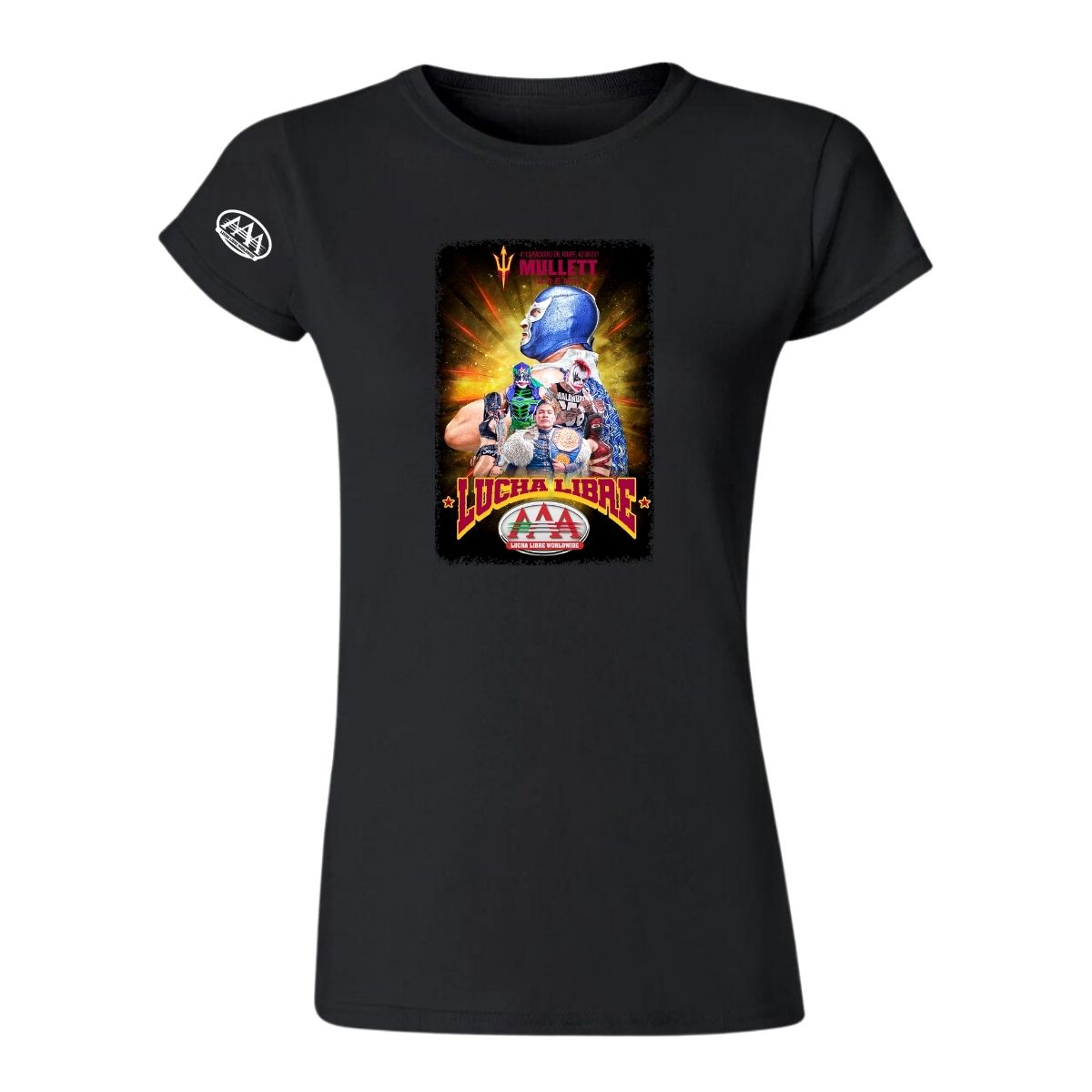 Playera Deportiva Mujer Lucha Libre AAA Mullett Arena Evento