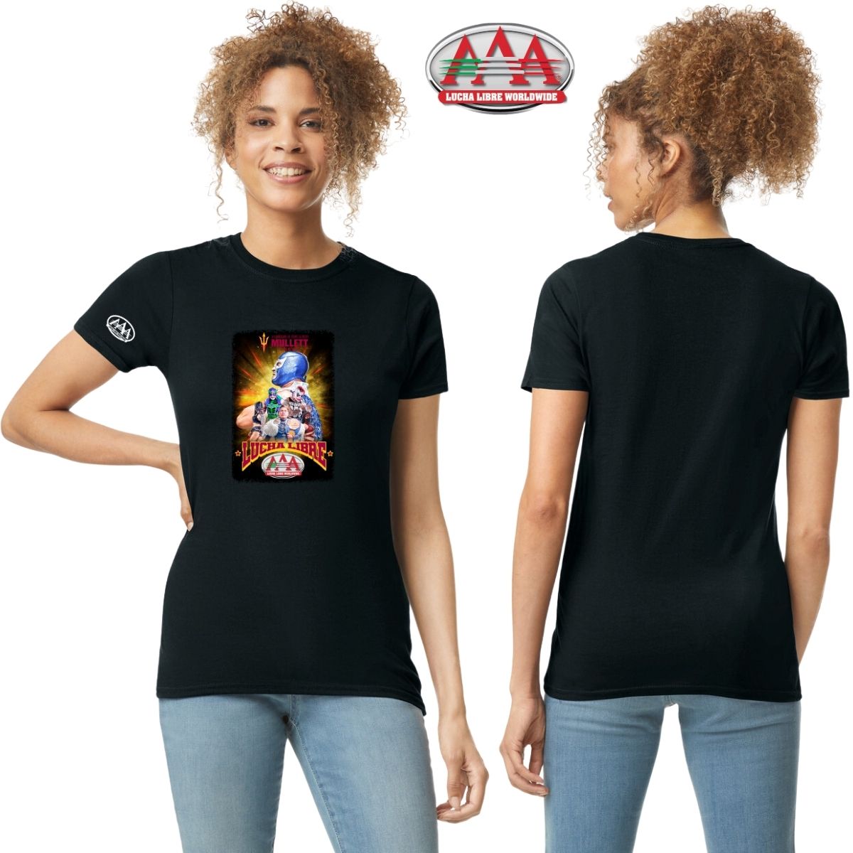 Playera Deportiva Mujer Lucha Libre AAA Mullett Arena Evento