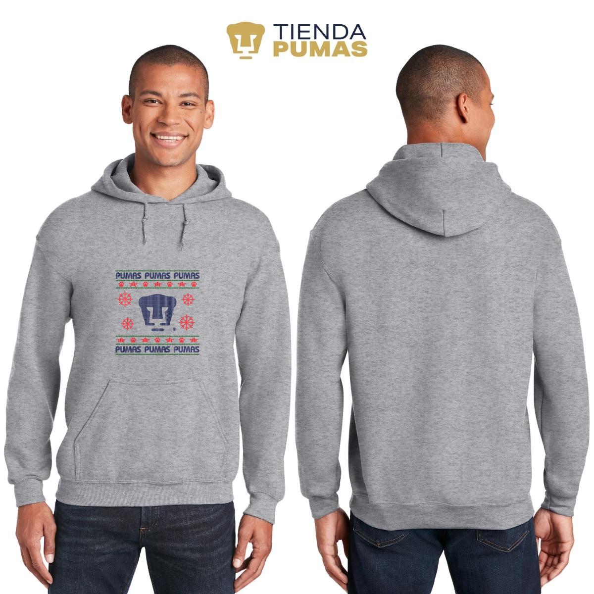 Sudadera Hombre Hoodie  Pumas UNAM Navidad