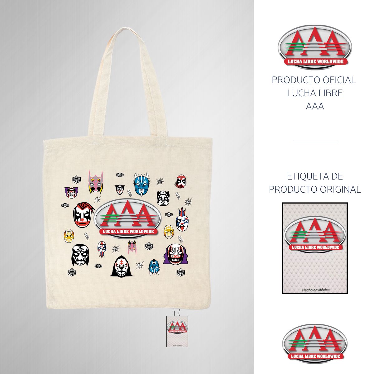 Bolsa Tote Lucha Libre AAA Worldwide OD77090