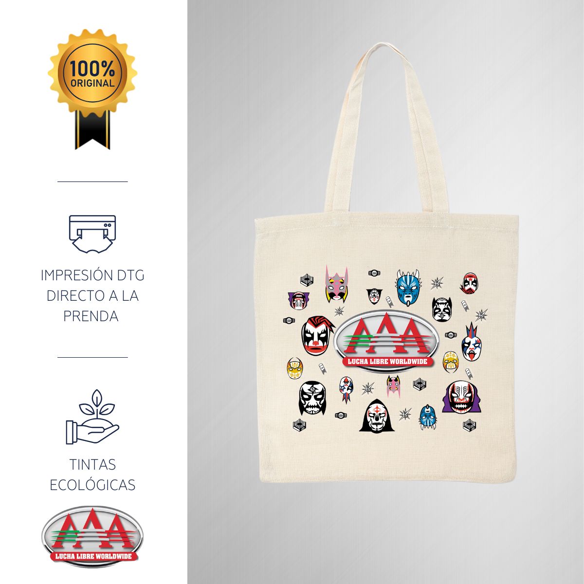Bolsa Tote Lucha Libre AAA Worldwide OD77090