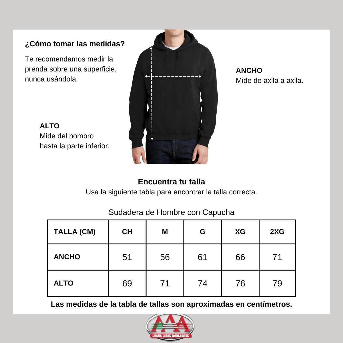 Sudadera Hombre Hoodies  Lucha Libre AAA La Parka 040166