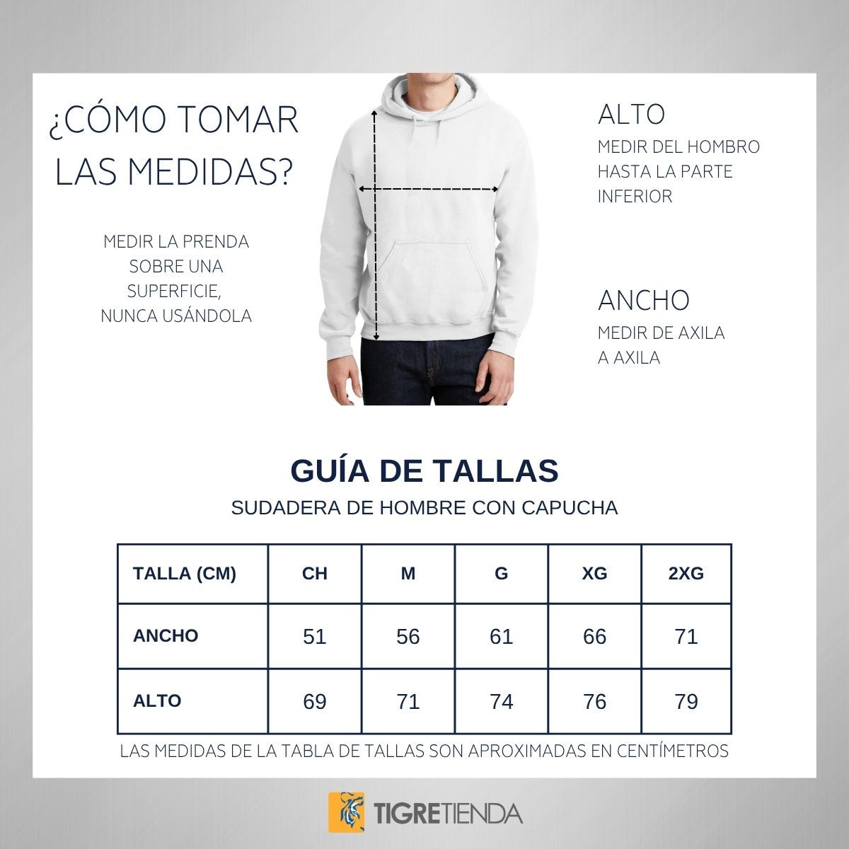 Sudadera Hombre Hoodies  Tigres UANL Tigres Rayas