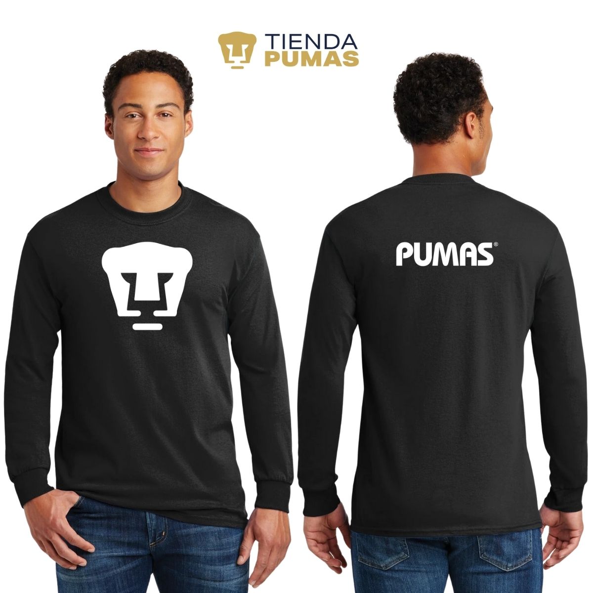 Playera Pumas UNAM Hombre Logo Blanco OD77191