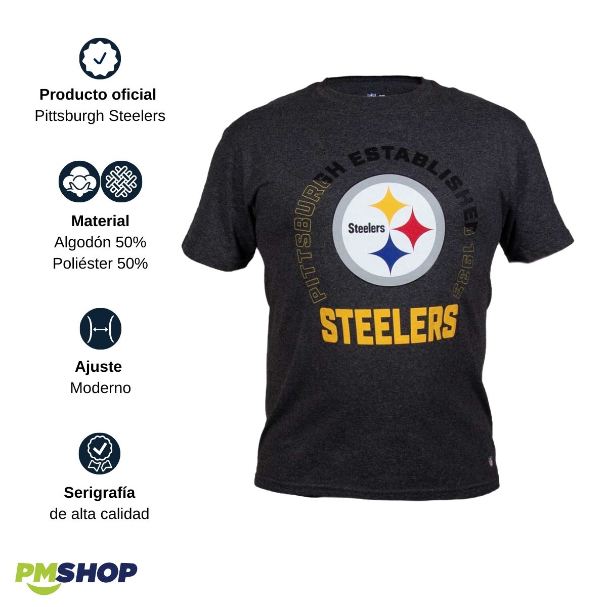 Playera Pittsburgh Steelers NFL Hombre 5632