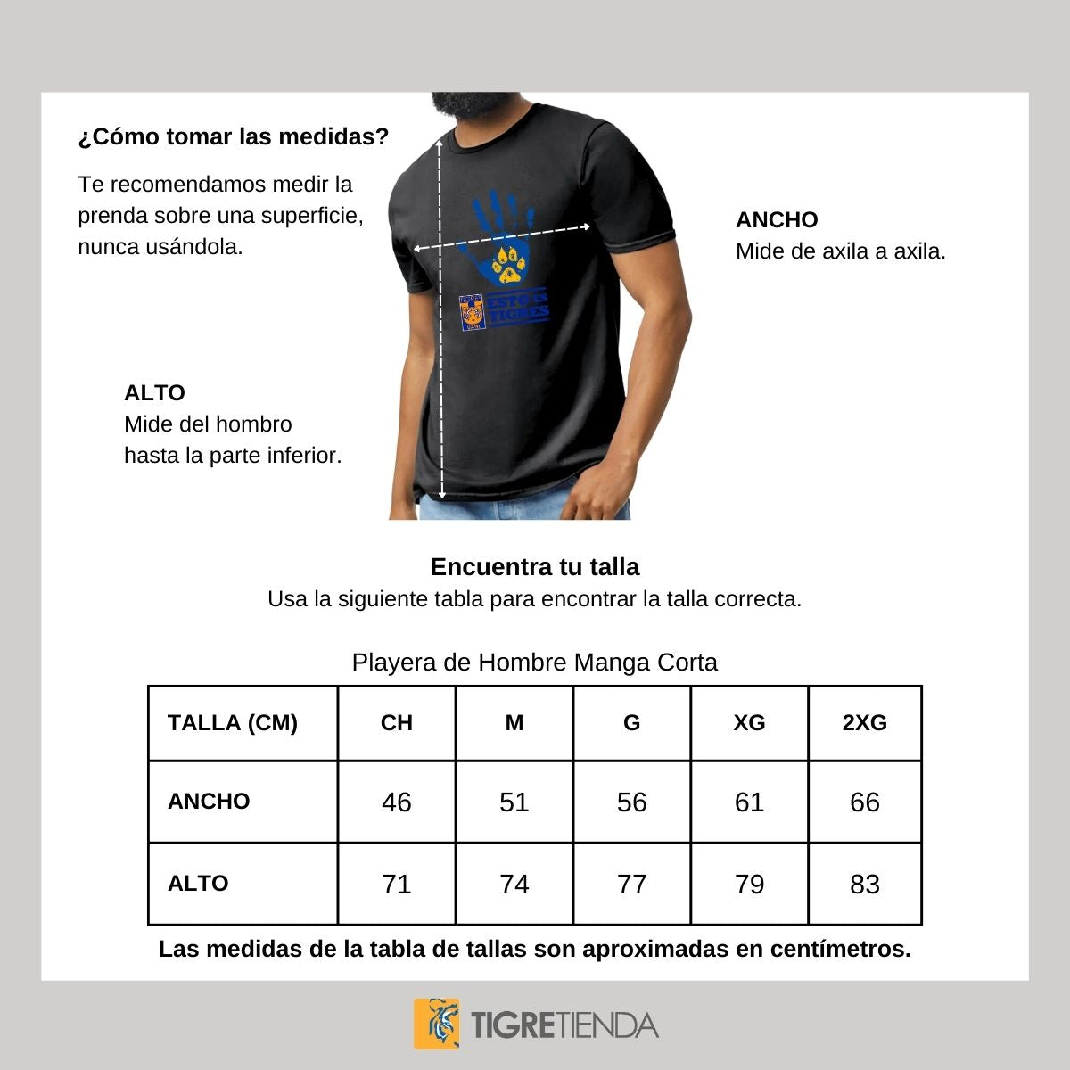 Playera Hombre Tigres UANL Tigres Huella