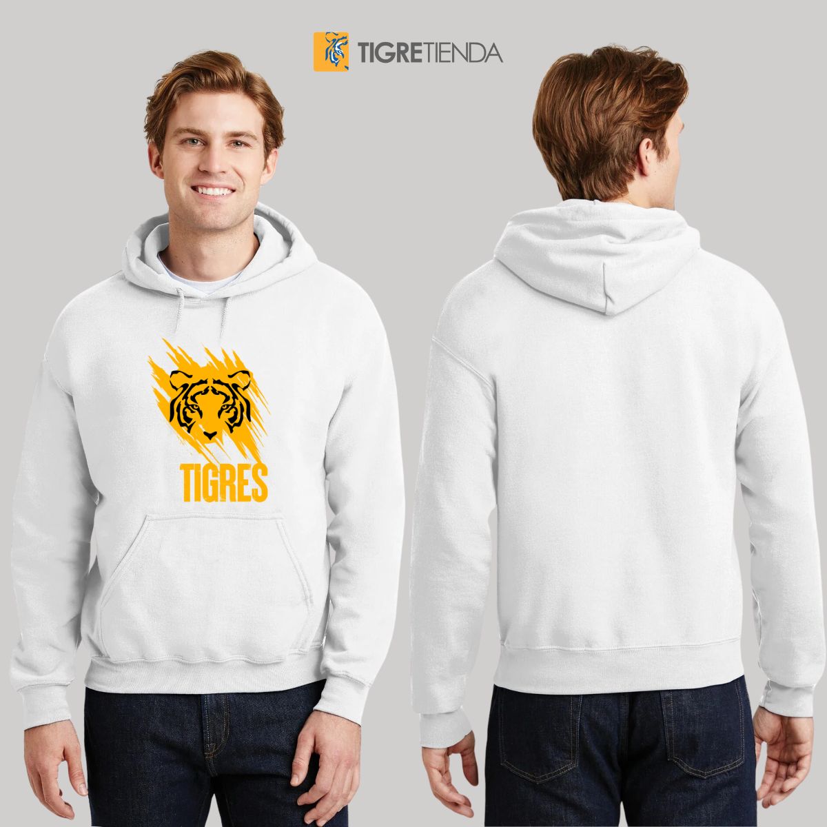 Sudadera Hombre Hoodies  Tigres UANL Rostro