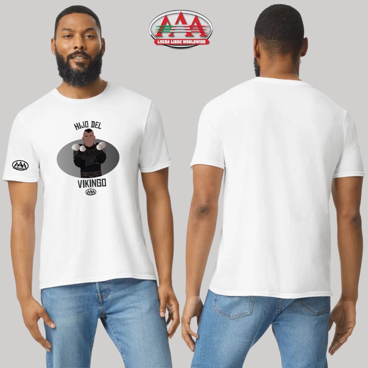 Playera Deportiva Hombre Lucha Libre AAA Hijo Vikingo Arte