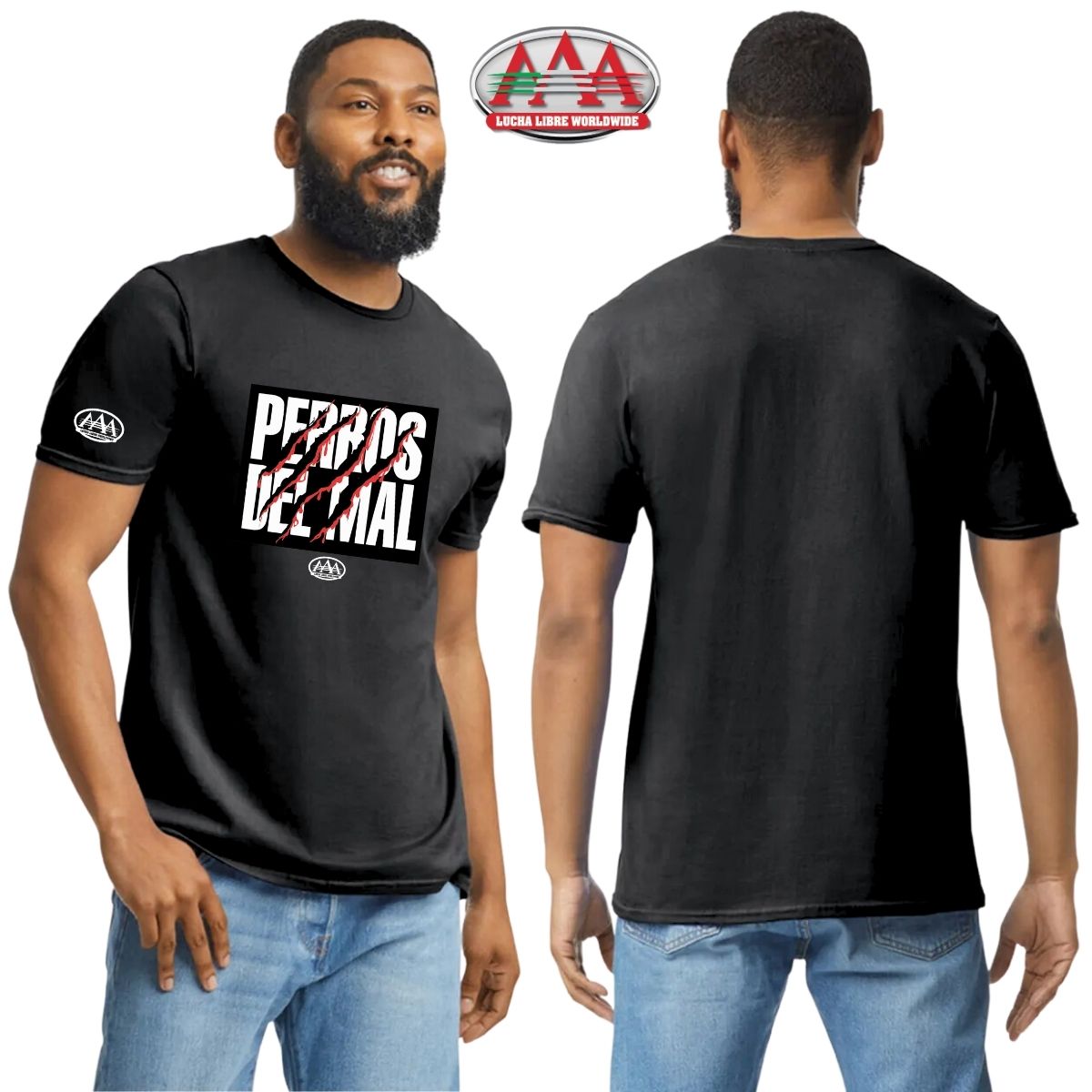 Playera Deportiva Hombre Lucha Libre AAA Perros Del Mal