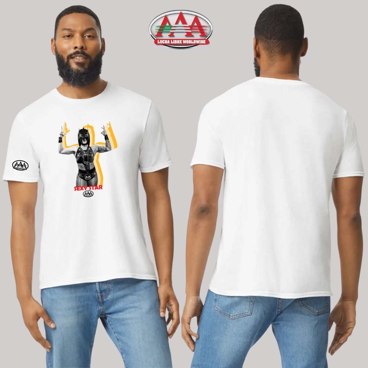 Playera Deportiva Hombre Lucha Libre AAA Mexicana Sexy Star