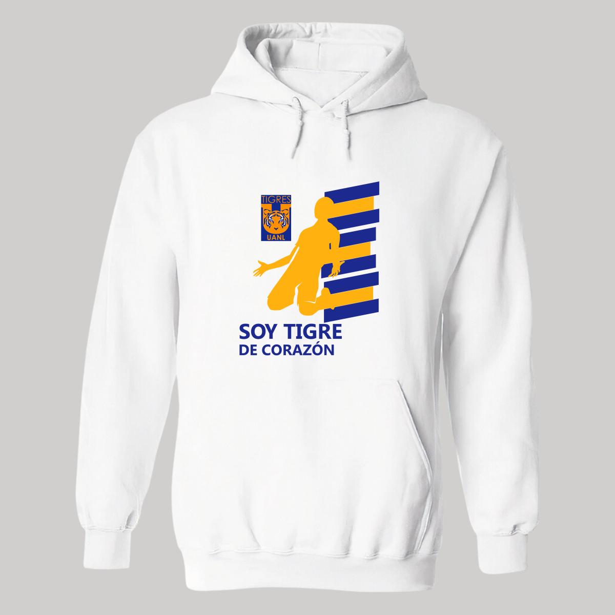 Sudadera Mujer Hoodie  Tigres UANL De corazón