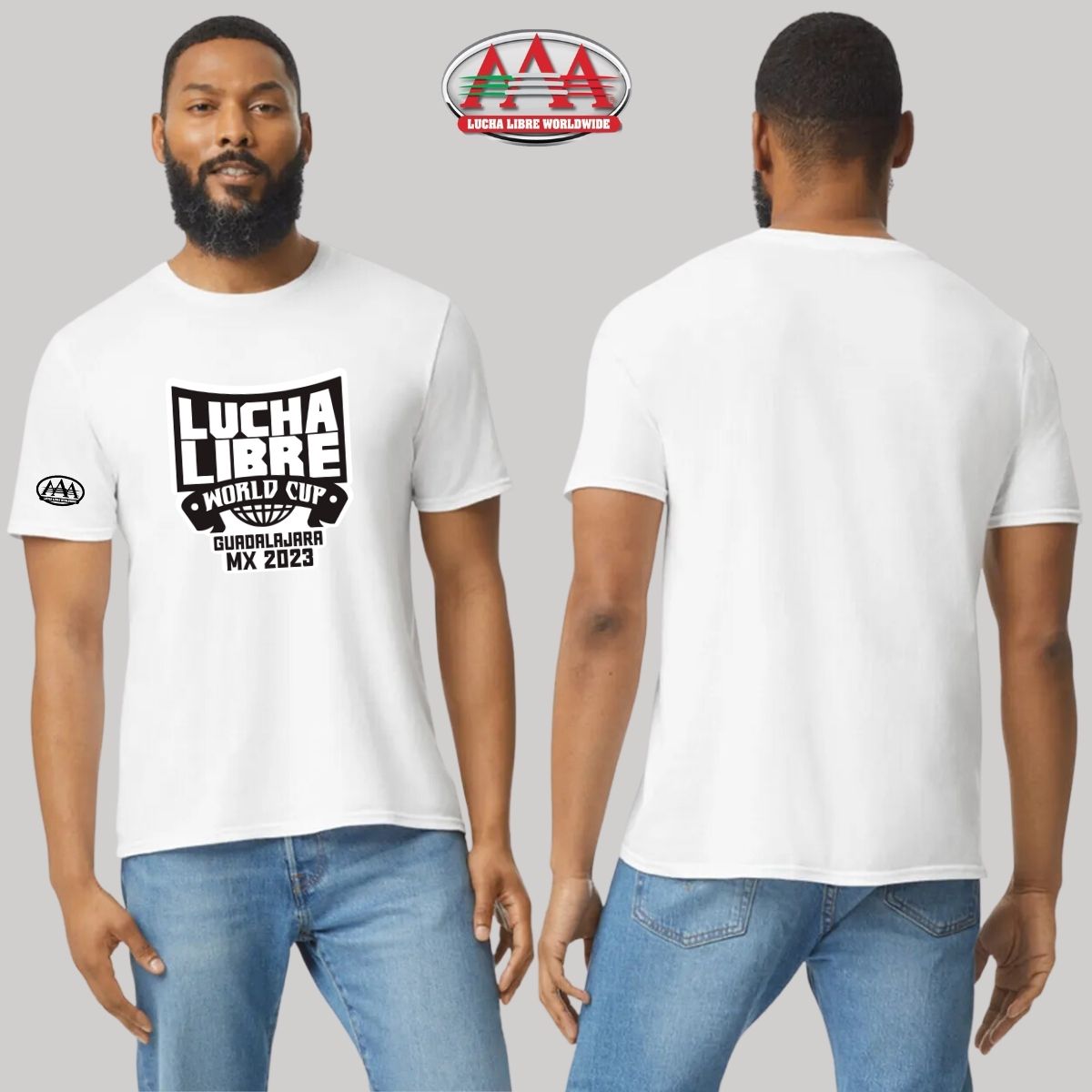 Playera Hombre Lucha Libre AAA World Cup GDL 2023