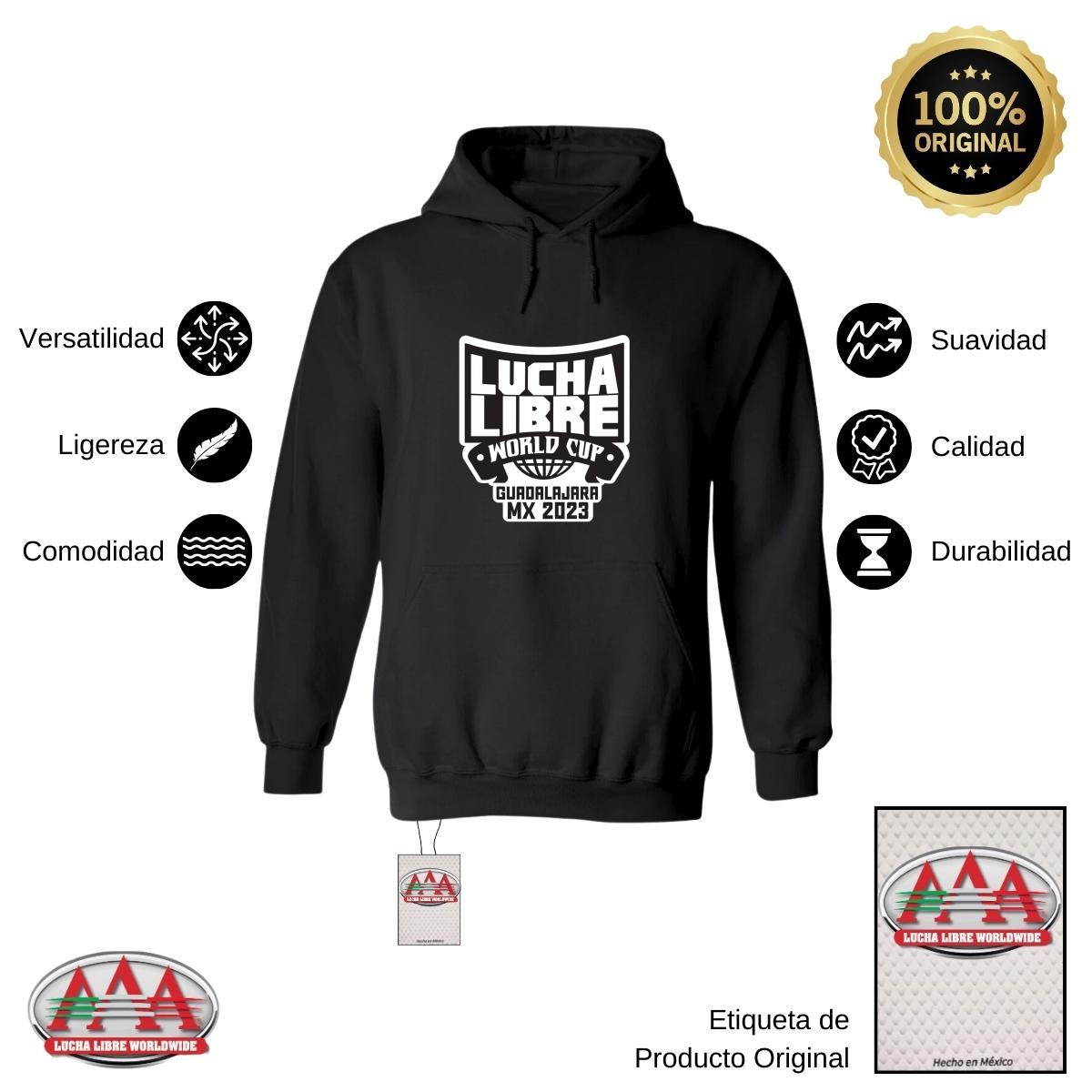 Sudadera Mujer Hoodie  Lucha Libre AAA World Cup GDL 2023