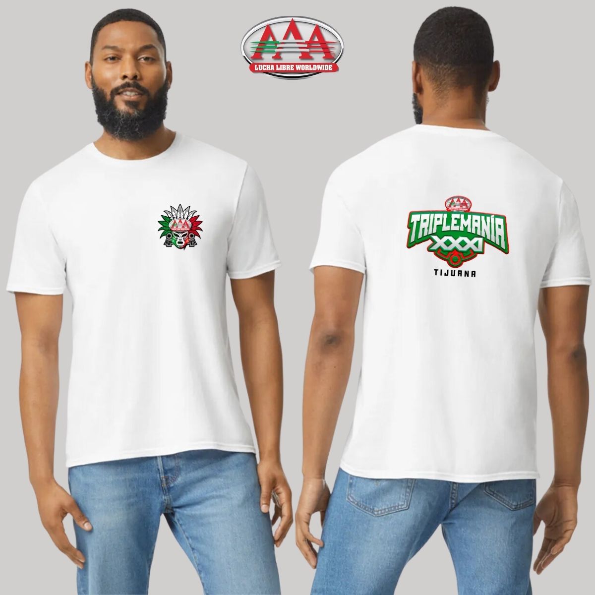 Playera Deportiva Hombre Lucha Libre AAA Triplemanía Tijuana