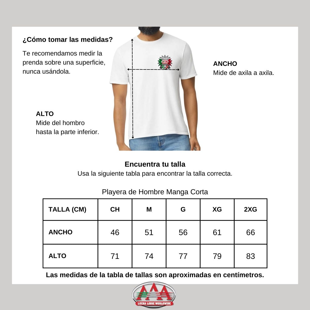 Playera Deportiva Hombre Lucha Libre AAA Triplemanía Tijuana