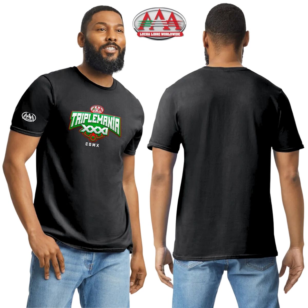 Playera Hombre Lucha Libre AAA Triplemanía XXXI CDMX