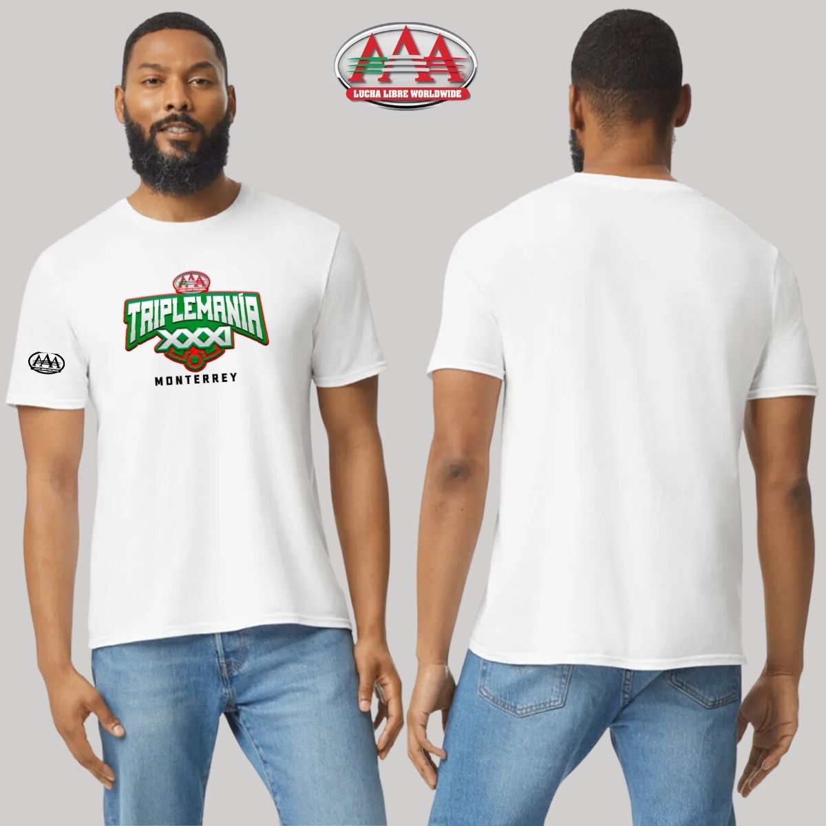 Playera Hombre Lucha Libre AAA Triplemanía XXXI Mty 2023