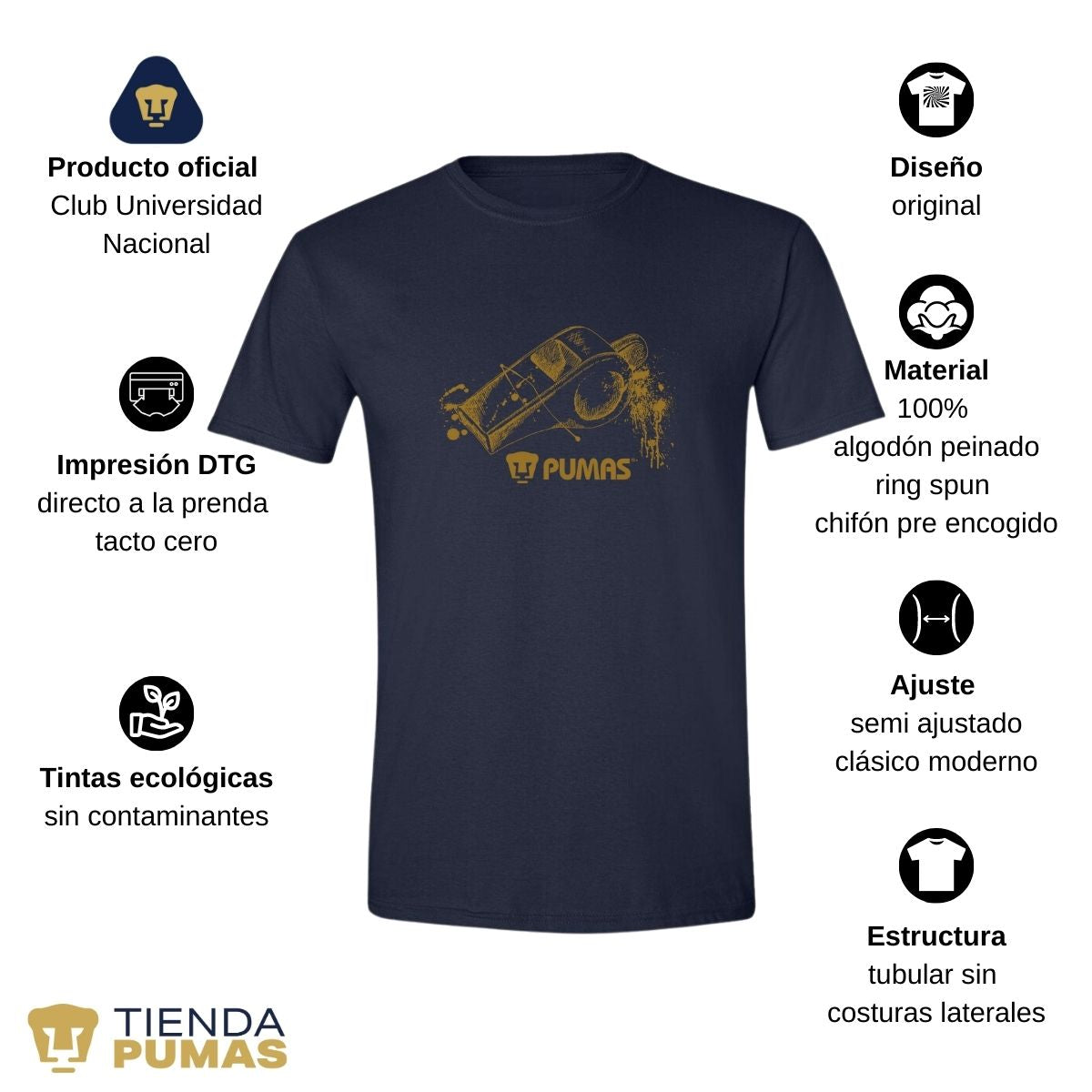 Playera Hombre Pumas UNAM Árbitro