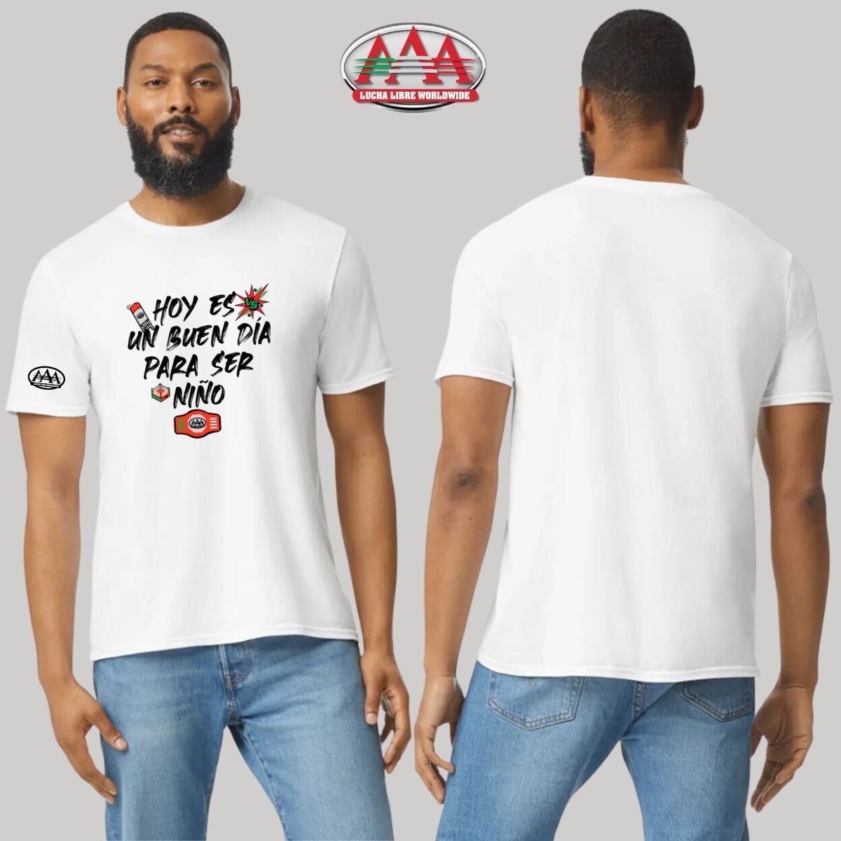 Playera Deportiva Hombre Lucha Libre AAA Día del niño